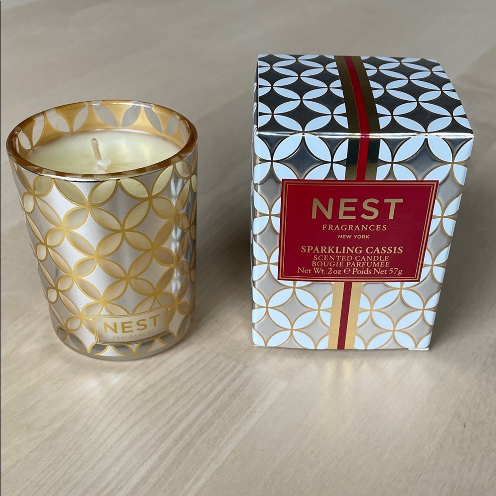 NIP NEST Fragrances Sparkling Cassis Scented Candle 2 oz.